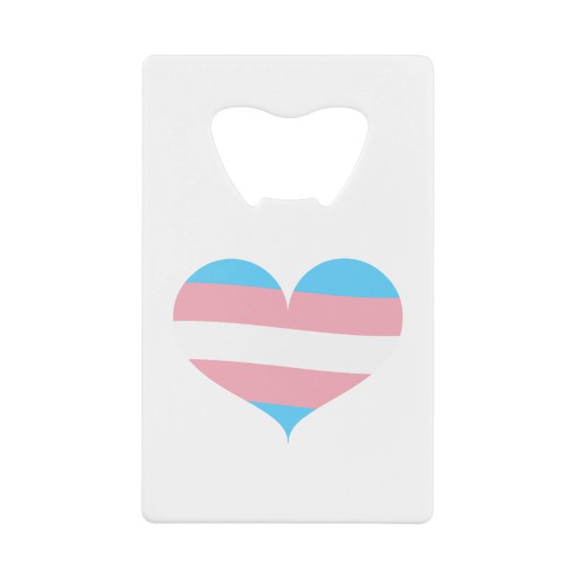 Transgender Pride Credit Card Bottle Opener (Front)