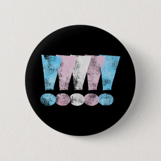 Transgender Pride Exclamation Points 2 Inch Round Button