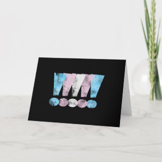 Transgender Pride Exclamation Points Card