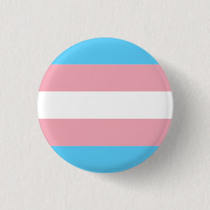 Transgender Pride Flag  1 Inch Round Button