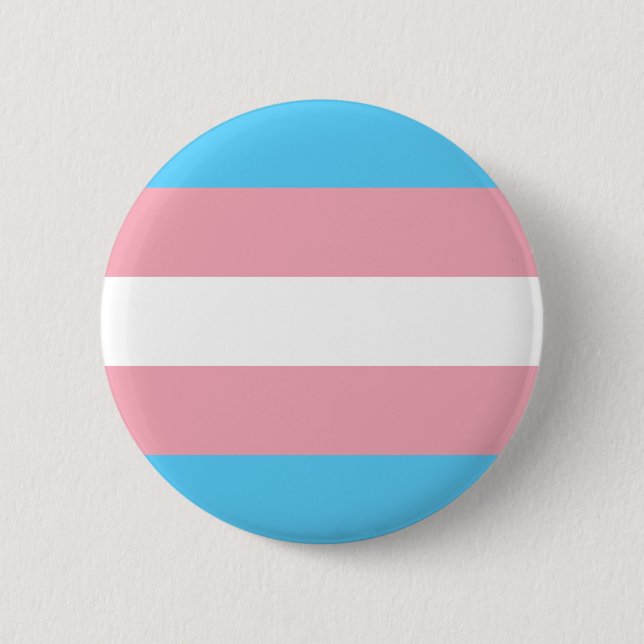 Transgender Pride Flag 2 Inch Round Button (Front)