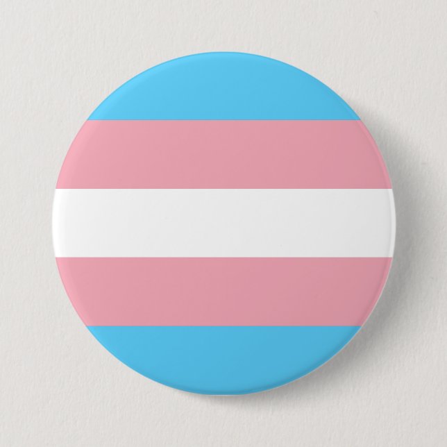 Transgender Pride Flag 3 Inch Round Button (Front)