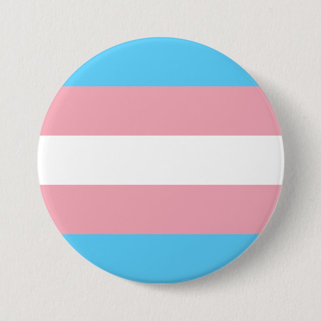 Transgender Pride Flag 3 Inch Round Button (Front)