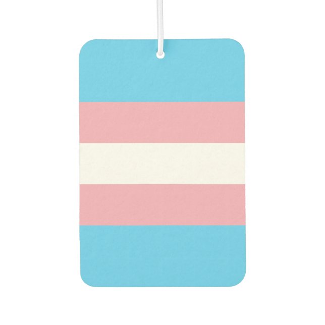 Transgender Pride Flag Air Freshener (Front)