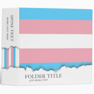 Transgender Pride Flag Binder