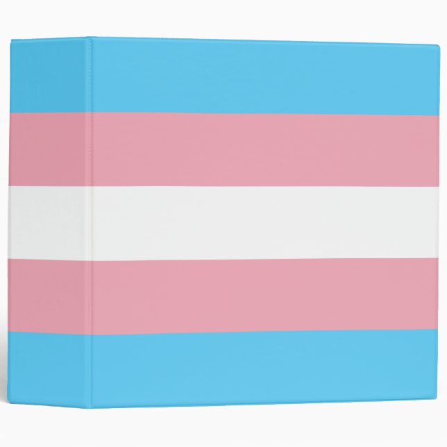 Transgender Pride Flag Binder (Front/Spine)