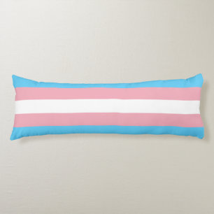 Transgender Pride Flag Body Pillow