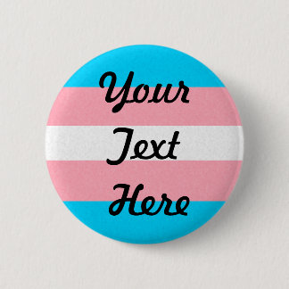 Transgender Pride Flag Coloured Background 2 Inch Round Button