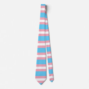 Transgender Pride Flag Design Stripes Tie