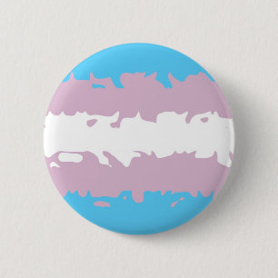 Transgender Pride Flag (Fuzzy) 2 Inch Round Button