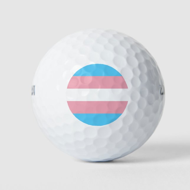 Transgender Pride Flag Golf Balls (Front)