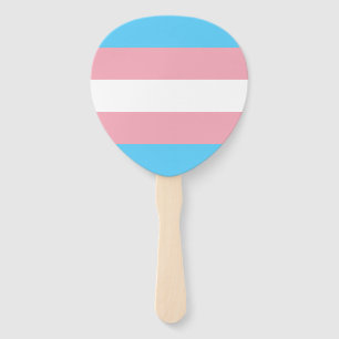 Transgender Pride Flag Hand Fan