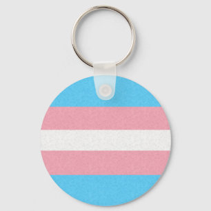 Transgender Pride Flag Keychain