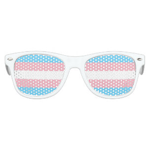 Transgender Pride Flag Kids Sunglasses