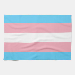 Transgender Pride Flag Kitchen Towel