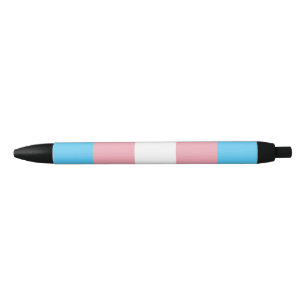 Transgender Pride Flag - LGBT Rainbow Black Ink Pen
