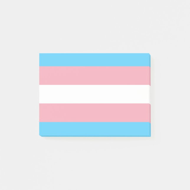 Transgender Pride Flag - LGBT Rainbow Post-it Notes (Front)