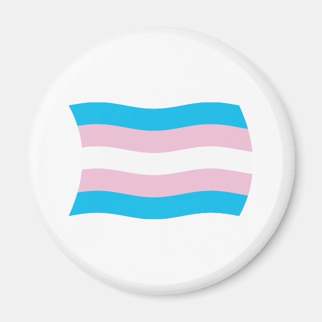 Transgender Pride Flag Magnet (Front)