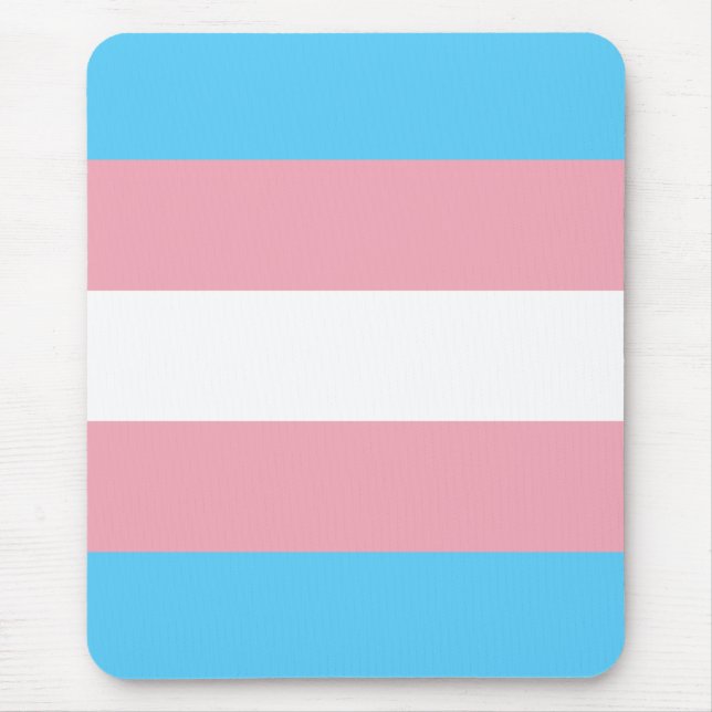 Transgender Pride Flag Mouse Pad (Front)