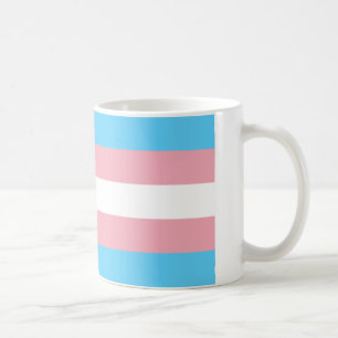 Transgender pride flag mug