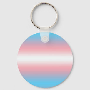 Transgender Pride Flag Pattern Design Keychain