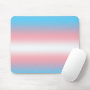 Transgender Pride Flag Pattern Design Mouse Pad