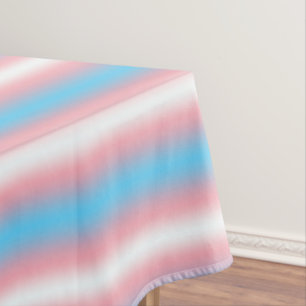 Transgender Pride Flag Pattern Design Tablecloth
