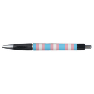 Transgender pride flag pen
