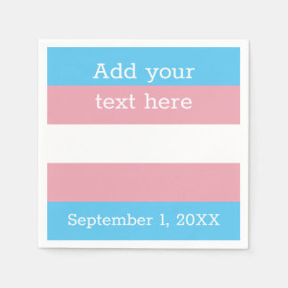 Transgender Pride Flag | Personalized Napkin