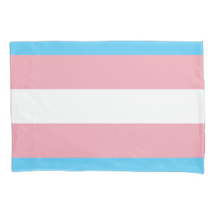 Transgender Pride Flag Pillowcase