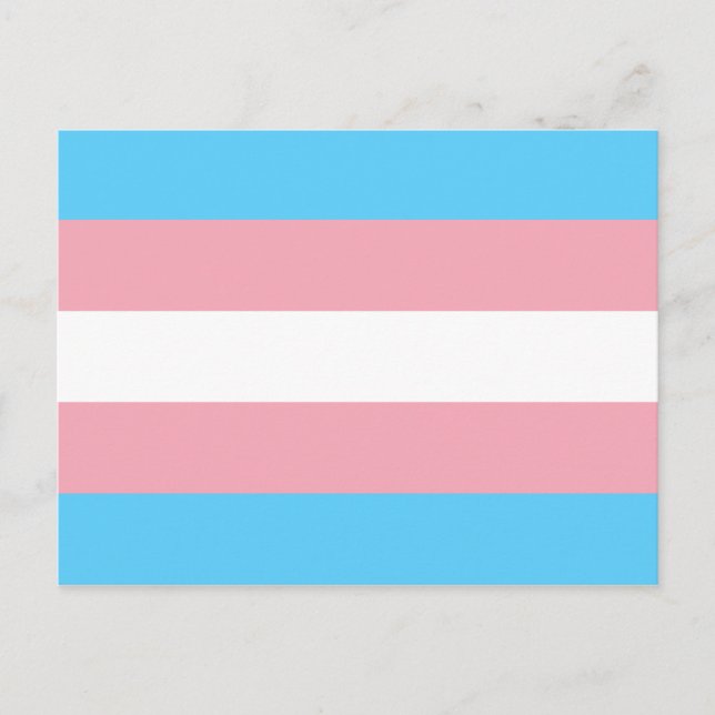 Transgender Pride Flag Postcard (Front)