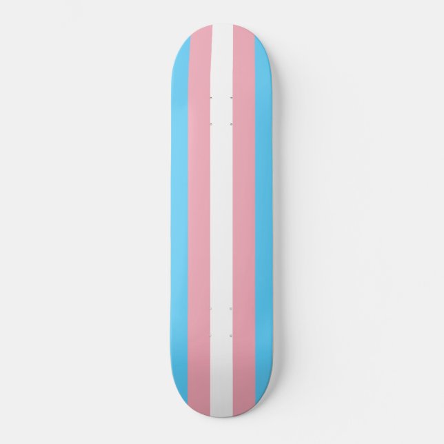 Transgender Pride Flag Skateboard (Front)