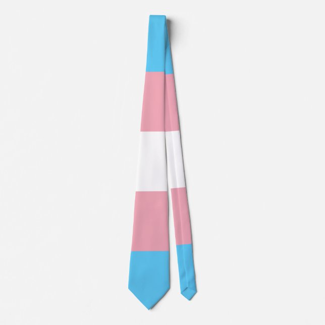 Transgender Pride Flag Tie (Front)