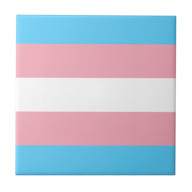 Transgender Pride Flag Tile (Front)