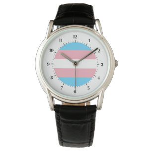 Transgender pride flag watch