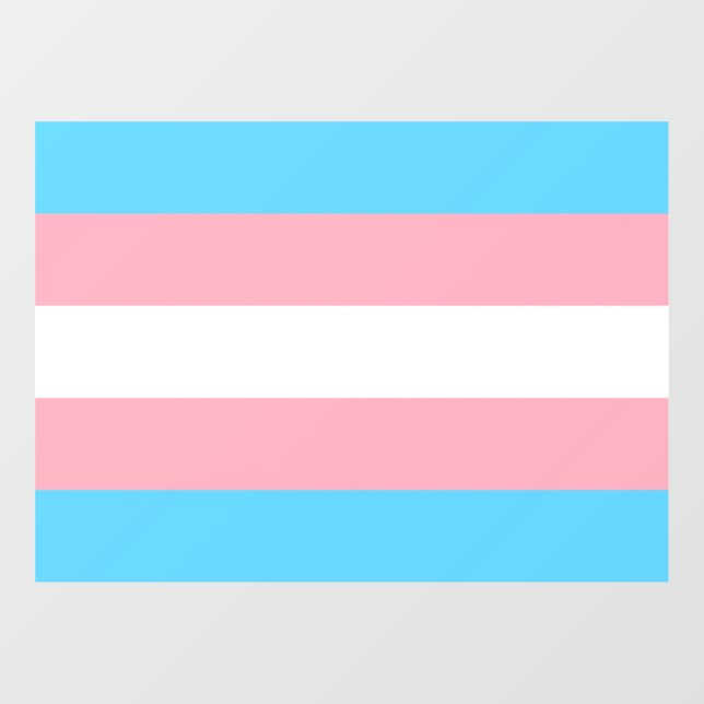 Transgender Pride Flag  Window Cling (Sheet)