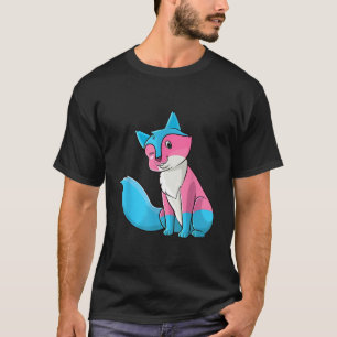 Transgender Pride Fox LGBT Trans Flag Cute Wild An T-Shirt