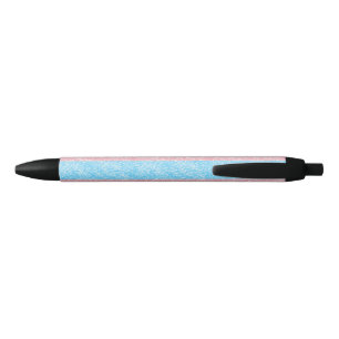 Transgender Pride Glitter Black Ink Pen