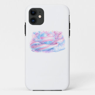 Transgender Pride Heart Galaxy  iPhone 11 Case