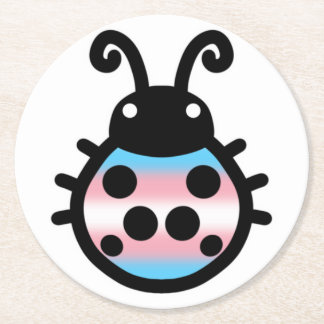 Transgender Pride Ladybug Coaster