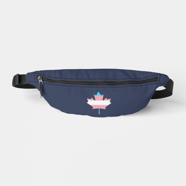 Transgender pride maple leaf fanny pack (Front)