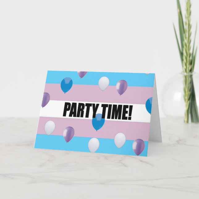Transgender Pride Party Invitation (Front)