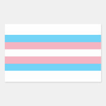 Transgender Pride Rectangle Sticker