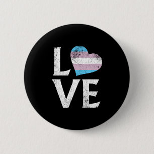 Transgender Pride Stacked Love 2 Inch Round Button