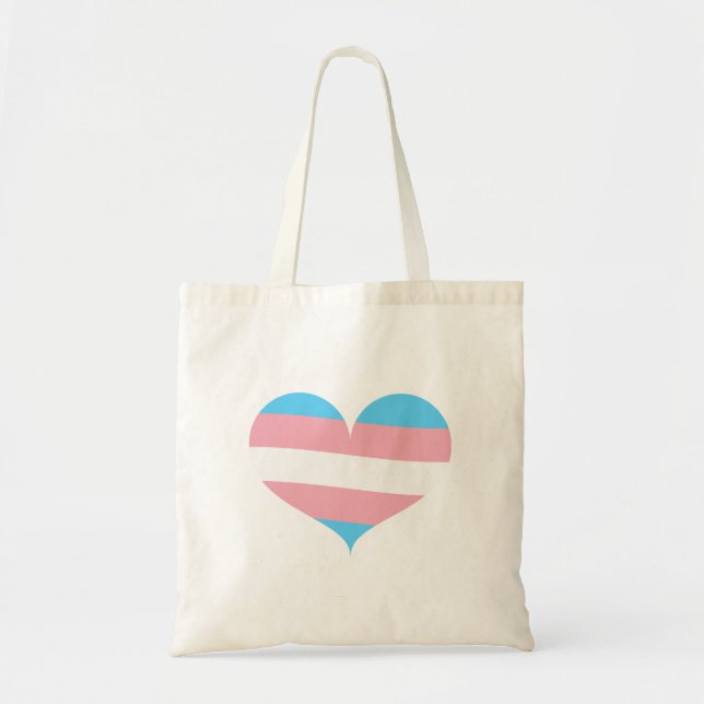 Transgender Pride Tote Bag (Front)