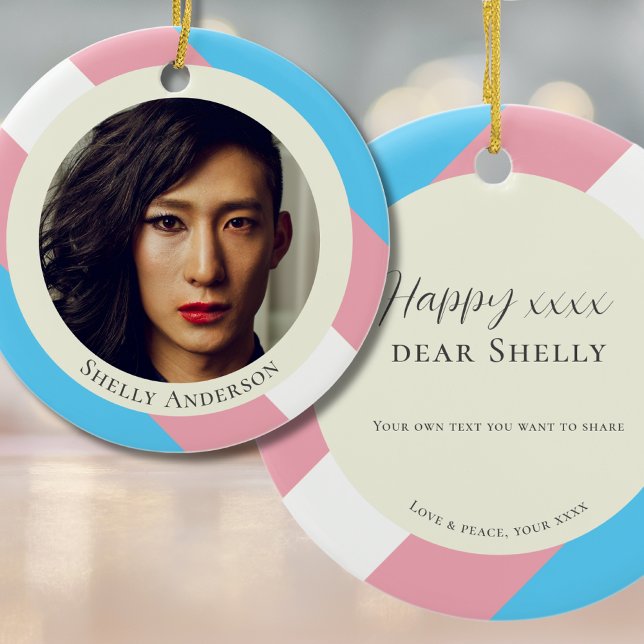 Transgender pride transition gift t-day Ornament (Creator Uploaded)