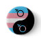 Transgender Pride Yin and Yang Symbol Pride Flag