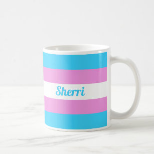 Transgender Rainbow Custom Coffee Mug
