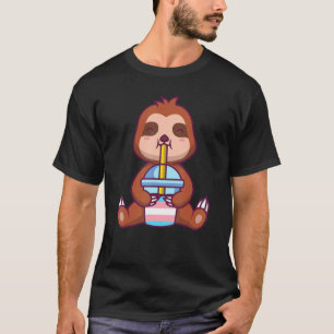 Transgender Sloth Bubble Tea Transgender Sloth Bub T-Shirt