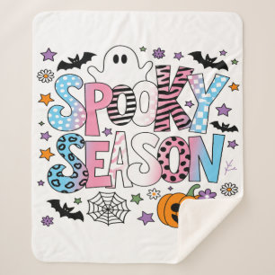 Transgender Spooky Season Halloween Sherpa Blanket